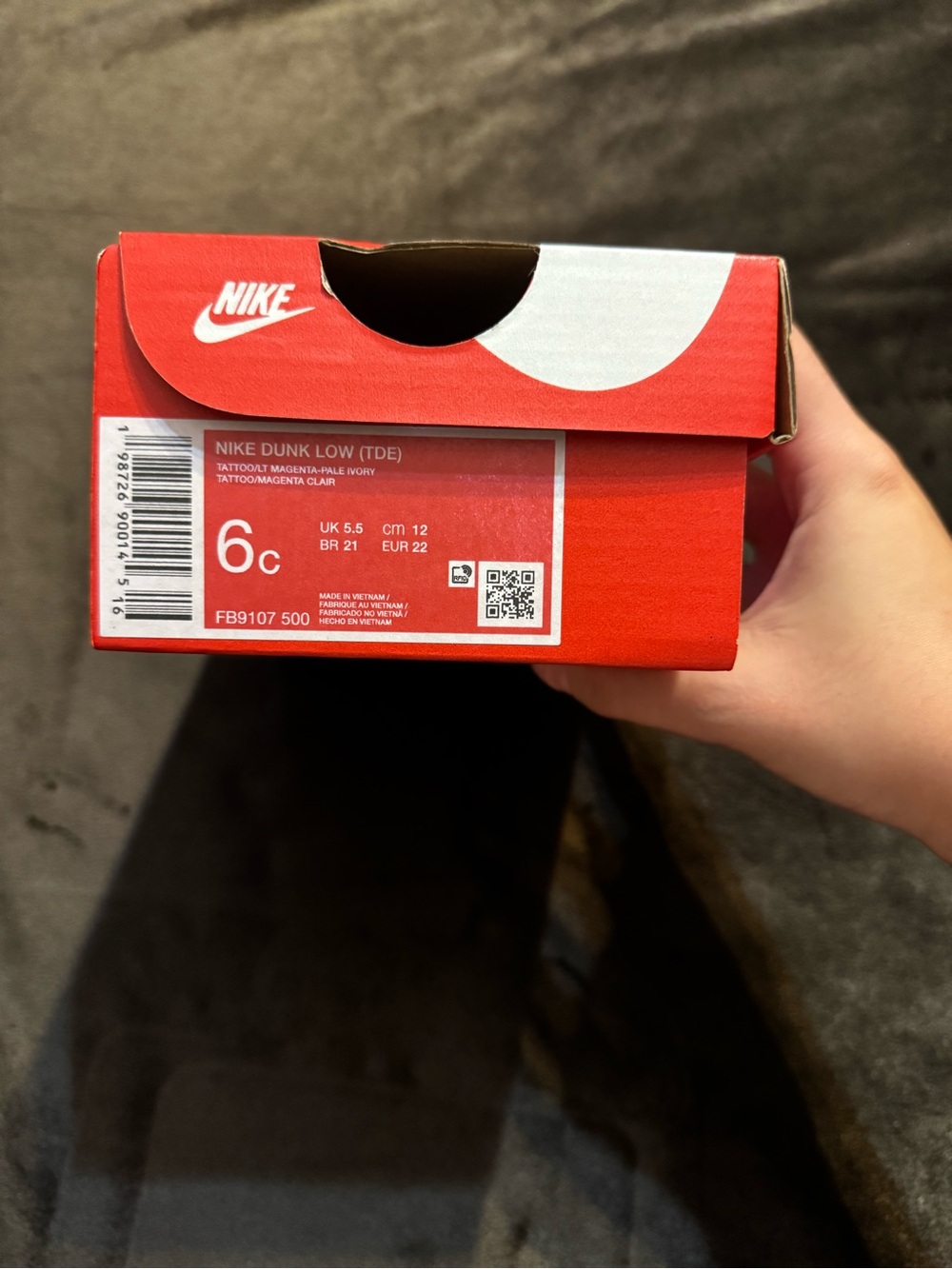 Nike Kids' Pink and Brown Velcro Low-Top Sneakers - Picture 2 of 8